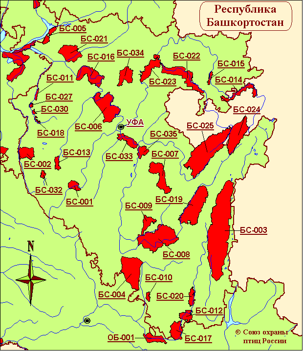 Карта липовых лесов башкирии